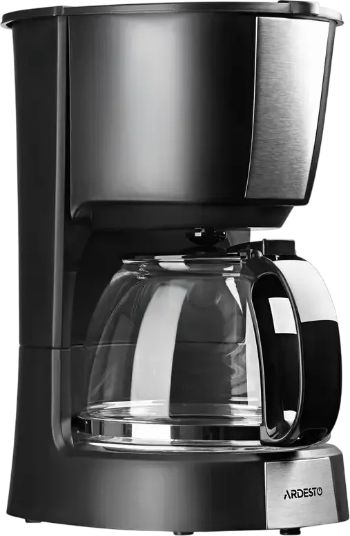 Ardesto FCM-D2100 Drip Coffee Maker, 900W, 1.2L Capacity, 12 Cups, Ground Coffee, Anti-Drip System, Removable Reusable Filter, Black
