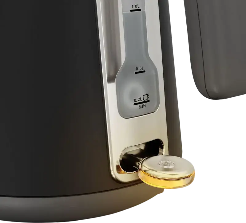 Tefal KI6668E0 Electric Kettle, 1.7L Capacity, 2400W, Stainless Steel, Black, with Anti-Limescale Filter and Boil-Dry Protection