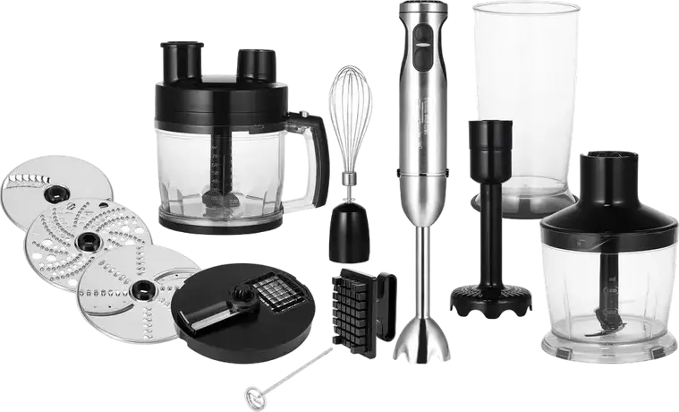 Blender Vertical Polaris PHB1637AL Cube 11-in-1, 1600W, 30 Viteze, Lame PRO TITAN cu Titan, Picior Inox, Ecran LCD, Negru