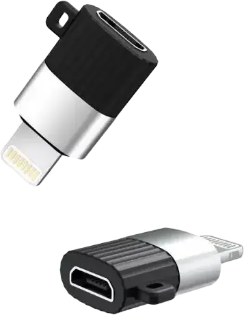 Adaptor USB XO NB149B, micro-USB (F)/Lightning, Negru