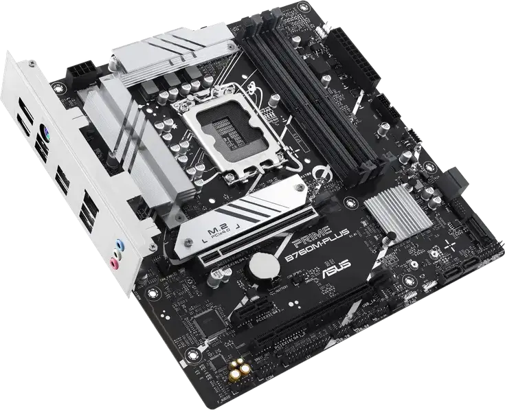 Материнская плата ASUS PRIME B760M-PLUS Micro-ATX, LGA1700, Intel B760, DDR5 до 7200МГц, PCIe 4.0, Ethernet 2.5Gb, HDMI 2.1, макс. ОЗУ 192ГБ, Intel 12/13/14-го поколений