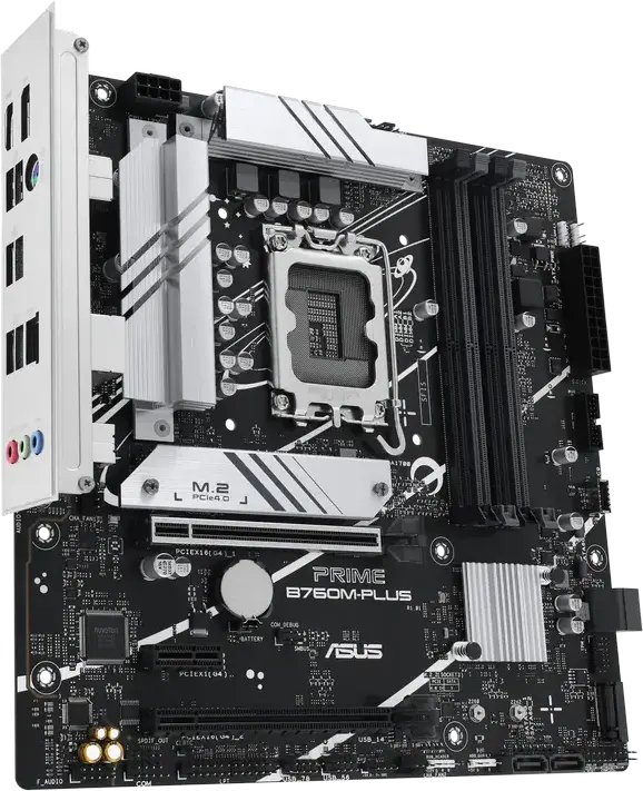 Материнская плата ASUS PRIME B760M-PLUS Micro-ATX, LGA1700, Intel B760, DDR5 до 7200МГц, PCIe 4.0, Ethernet 2.5Gb, HDMI 2.1, макс. ОЗУ 192ГБ, Intel 12/13/14-го поколений