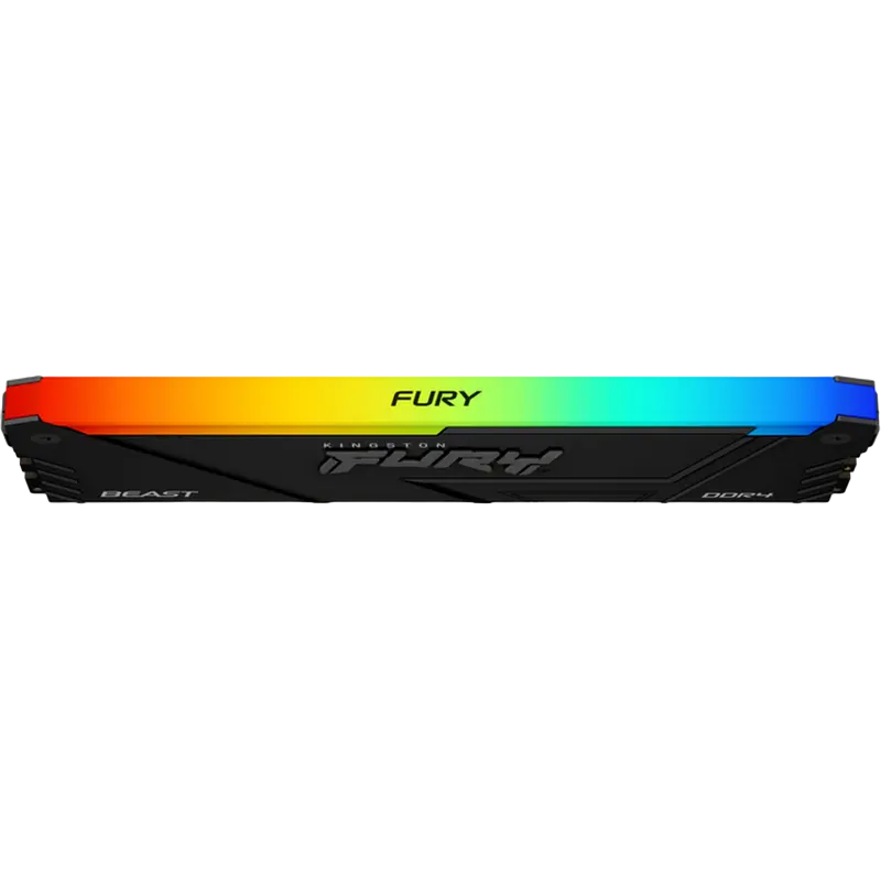 Kit Memorie Kingston FURY Beast RGB 32GB (2x16GB) DDR4 3600MHz PC4-28800 CL18 KF436C18BB2AK2/32, Negru, Intel XMP 2.0, 288-Pin DIMM