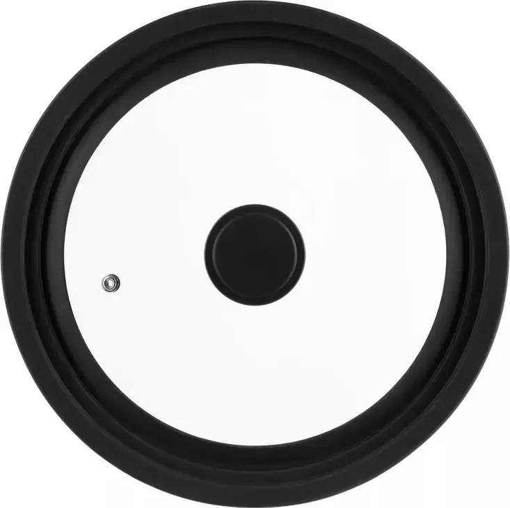 Ardesto Black Mars Smart AR2428UL Universal Lid, Heat-Resistant Glass with Silicone Handle, Steam Vent, Compatible with 24cm, 26cm, 28cm Pots