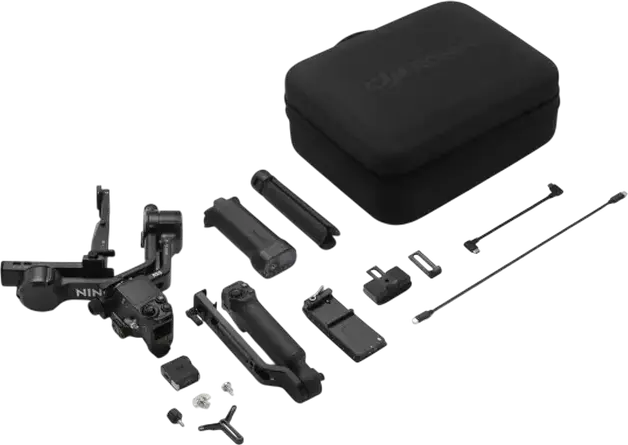 DJI RS 5 Combo 3-Axis Gimbal Stabilizer, 3.0 kg Payload, Automatic Axis Locks, Vertical Shooting, Aluminum, Black, with Intelligent Tracking Module