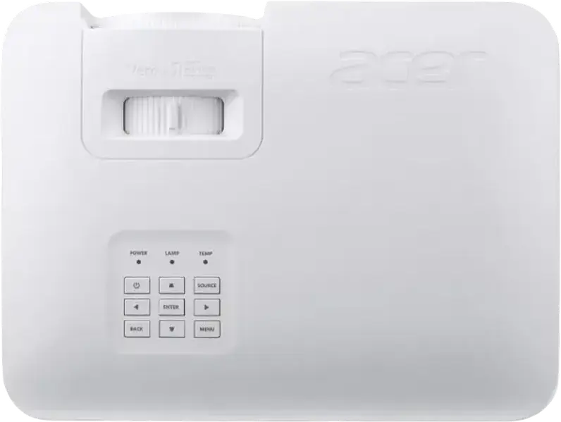 Acer Vero XL2521 Laser Projector, Full HD 1920x1080, 4000 ANSI Lumens, DLP, HDR10, 300 inch Max Screen, Short Throw, 15W Speaker, White, PCR Plastic