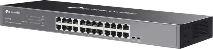 TP-Link Omada DS1024G Unmanaged Gigabit Ethernet Switch, 24 RJ45 10/100/1000Mbps Ports, IGMP Snooping, QoS, Loop Prevention, Metal Casing, Fanless