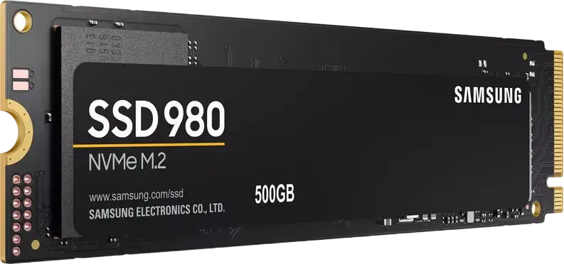 Samsung 980 NVMe PCIe 3.0 x4 M.2 2280 Internal SSD 500GB MZ-V8V500, 3D MLC, 3100MB/s Read, 2600MB/s Write, HMB Technology, AES 256-Bit Encryption
