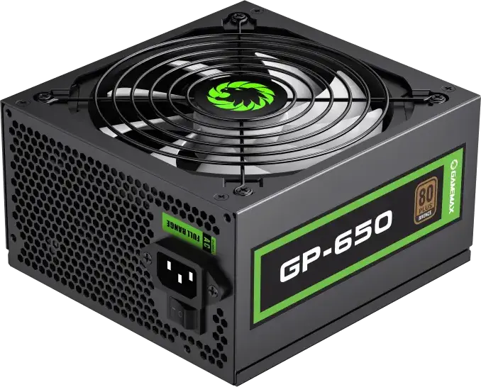 Sursă Gamemax GP-650 650W ATX, PFC Activ, Ventilator Silențios 140mm, Railă Singură +12V, Protecții OVP/UVP/OTP/OCP/SCP, Nemodulară