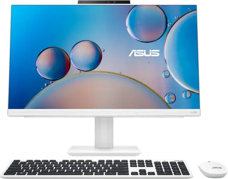 PC All-in-One ASUS ExpertCenter AIO A5402, Intel Core 7 150U 10-Core 5.4GHz, 16GB DDR4 RAM, 512GB NVMe SSD, Ecran 23.8" FHD IPS, Wi-Fi 6E, Alb