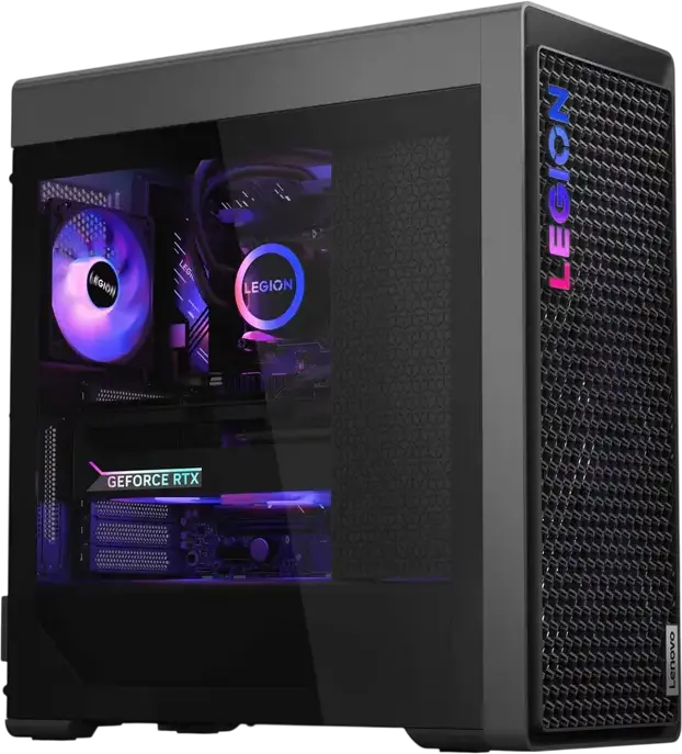Lenovo Legion T7 34IAS10 Gaming Desktop Tower, Intel Core Ultra 9 285K, NVIDIA GeForce RTX 5080 16GB GDDR7, 32GB DDR5, 2TB SSD, 360mm AIO Liquid Cooling, Wi-Fi 7, Storm Grey