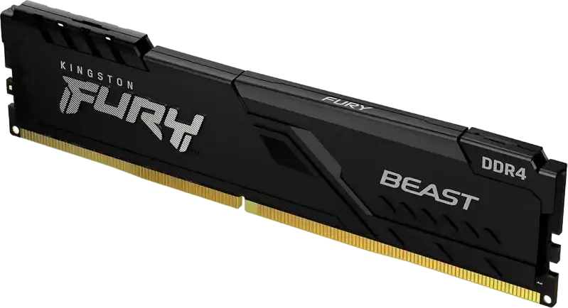 Kingston FURY Beast DDR5 32GB Kit (2x16GB) 3200MHz CL16 RAM KF560C36BBE2K2-32, Intel XMP 3.0, AMD EXPO, Low-Profile Aluminum Heat Spreader, Black