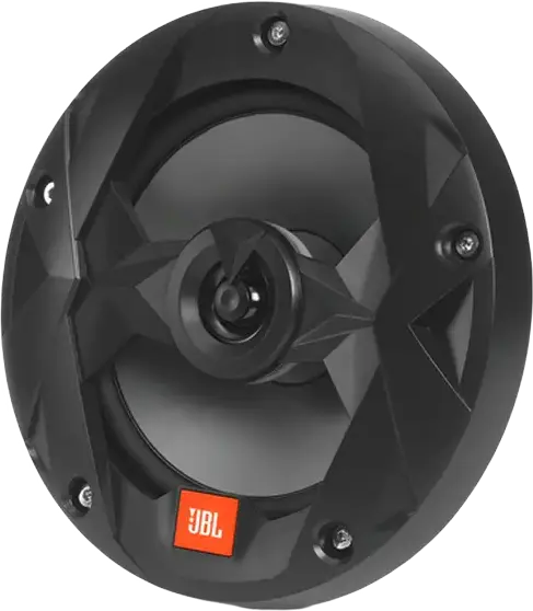 JBL Club Marine MS65B 6.5" (165mm) 2-Way Coaxial Marine Speakers, 75W RMS, 4 Ohm, IPX5 Water Resistant, Polypropylene Cone, Black