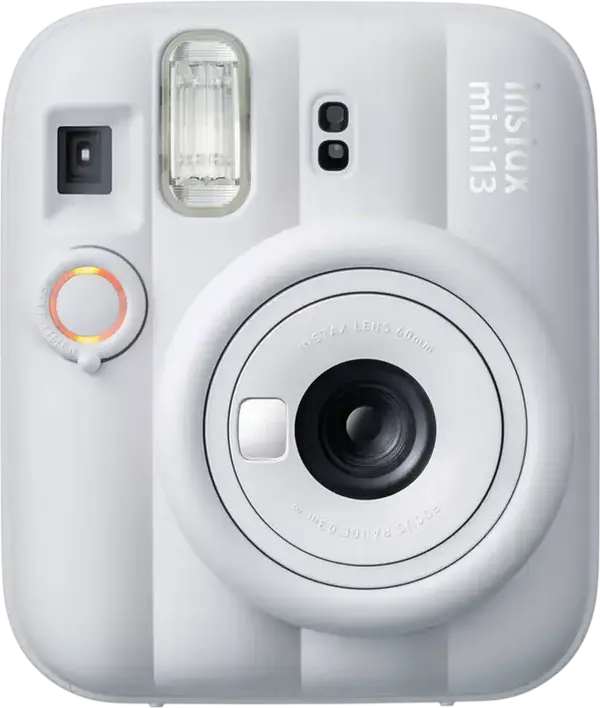 Fujifilm Instax Mini 13 Instant Camera, Automatic Exposure, Built-in Flash, Close-Up Mode, Clay White
