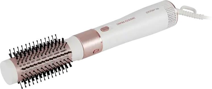 Polaris PHSB1214Mi Infra Fusion Hair Dryer Brush, 1200W, DuoCeramic Coating, Ionization, 3 Temperature Settings, 5 Attachments, 3m Cord