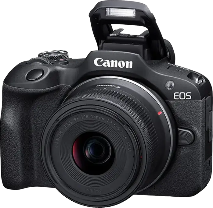 Aparat Foto Mirrorless Canon EOS R100 & RF-S 18-45mm f/4.5-6.3 IS STM & RF-S 55-210mm f/5-7.1 IS STM KIT