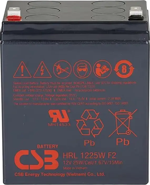 Acumulator UPS CSB HRL1225W, 12V 6