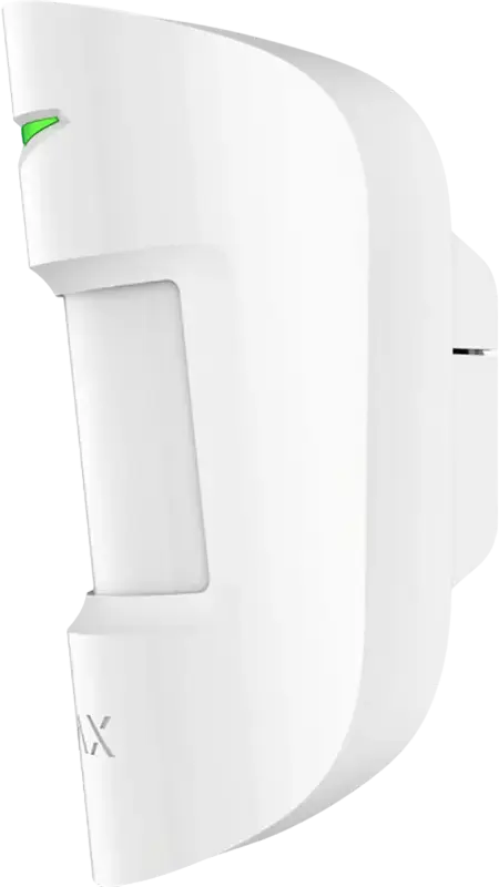 Ajax CombiProtect Combined Wireless Motion and Glass Break Detector, 12m Range, 180 Degree View, Pet Immunity up to 20kg, Color: White