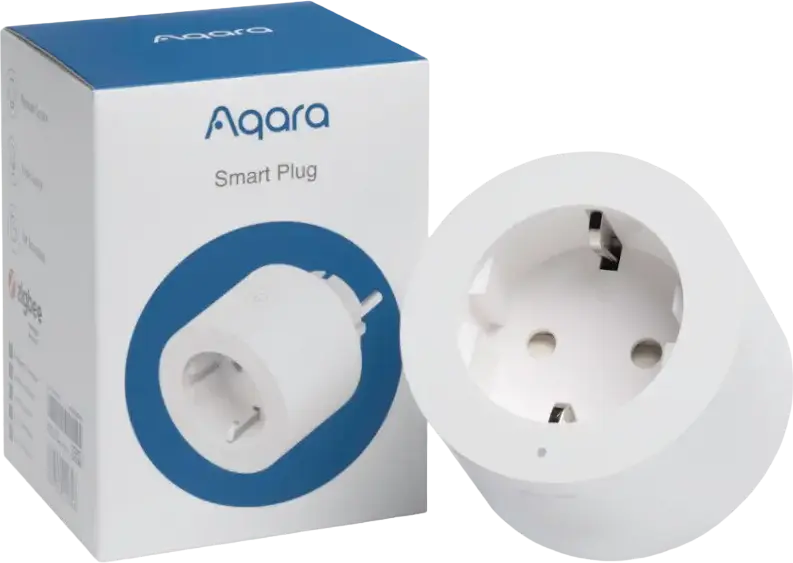 Priza Inteligenta Aqara SP-EUC01 Standard European EU, Control de la Distanta Wi-Fi 2.4 GHz cu Programare On/Off, Compatibila Aqara Home Android iOS