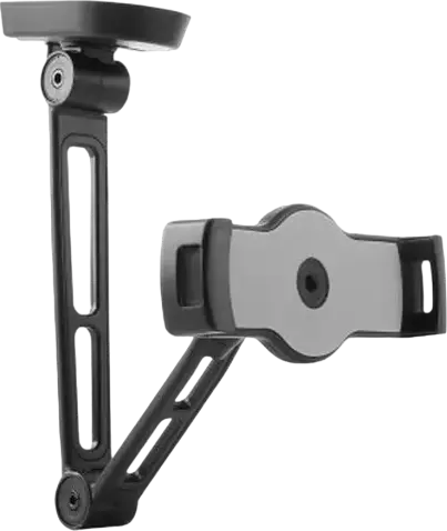 reflecta Tabula Wall II 2-in-1 Multi-Purpose Tablet Holder, Wall or Under Cabinet Mount, for 4.7" to 12.9" Tablets, 360 Rotation, Black Aluminum