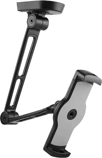 reflecta Tabula Wall II 2-in-1 Multi-Purpose Tablet Holder, Wall or Under Cabinet Mount, for 4.7" to 12.9" Tablets, 360 Rotation, Black Aluminum
