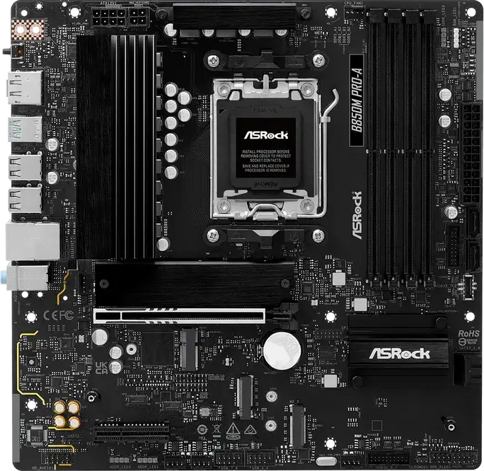 Placă de bază ASRock B850M Pro-A, AM5, AMD B850, Micro-ATX