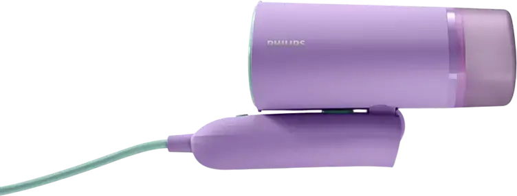 Philips STH3010/30 3000 Series Handheld Garment Steamer, 1000W, 100ml Detachable Tank, Foldable Ergonomic Design, Violet, Kills 99.9% Bacteria