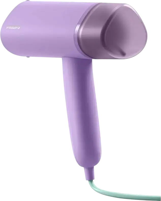 Philips STH3010/30 3000 Series Handheld Garment Steamer, 1000W, 100ml Detachable Tank, Foldable Ergonomic Design, Violet, Kills 99.9% Bacteria