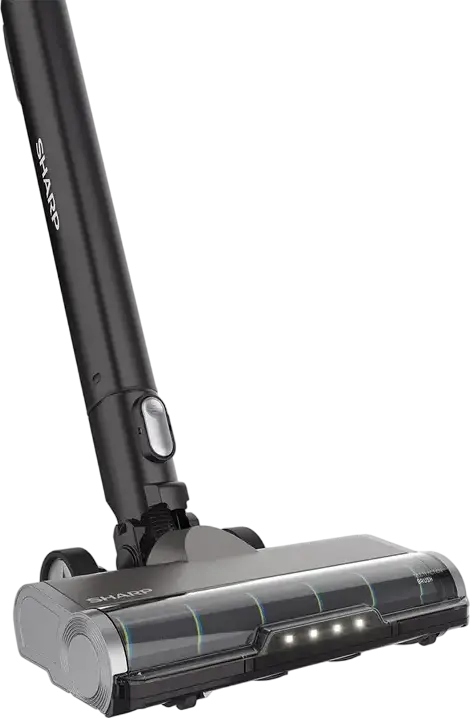 Aspirator Vertical fara fir Sharp SAVP4251GS, Motor Inverter 300W, Putere Suctie 33.9kPa, Rezervor 0.75L, Filtru EPA E12, Autonomie 65 min, Lumina LED