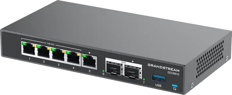 Router VPN Grandstream GCC6010, Negru