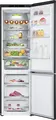 Frigider Combinat LG GBV7280BEV, No Frost, DoorCooling+, Smart Inverter Compressor, Capacitate 387L, Clasa Energetică B, Negru, 59.5x203x67.5 cm