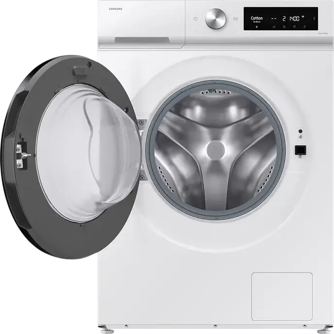 Samsung Bespoke AI Washer-Dryer Combo WD11DB7B85GWU4, 11kg Wash/6kg Dry, Digital Inverter, AI Ecobubble, Steam, Auto Dispense, Wi-Fi, White/Black
