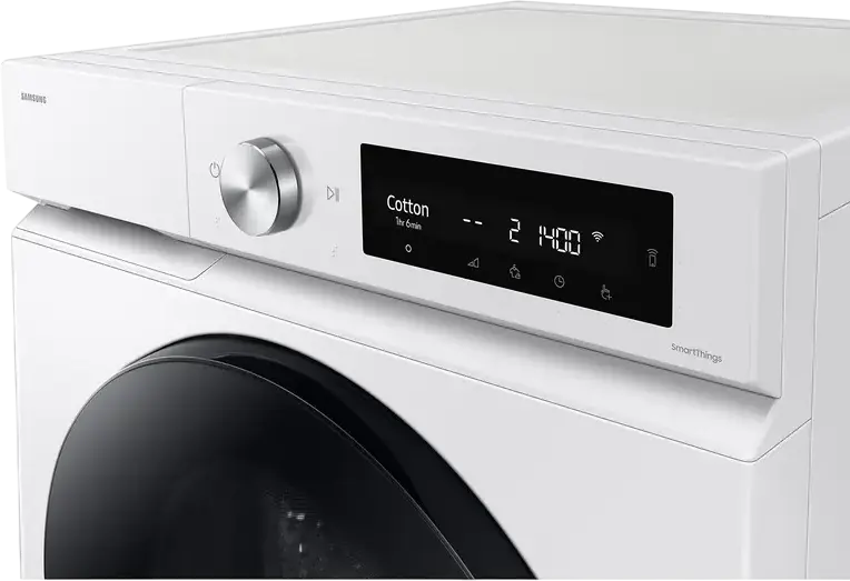 Samsung Bespoke AI Washer-Dryer Combo WD11DB7B85GWU4, 11kg Wash/6kg Dry, Digital Inverter, AI Ecobubble, Steam, Auto Dispense, Wi-Fi, White/Black