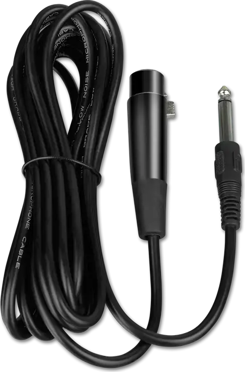 SVEN MK-110 Dynamic Cardioid Microphone, Metal Body, Wired XLR with 4m Cable, 6.3mm to 3.5mm Adapter, On/Off Switch, Black