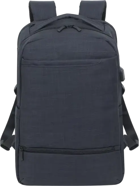 RivaCase Biscayne 8365 Laptop Backpack for 17.3" Laptops and 10.5" Tablets, Water-resistant Polyester, 25L, Gaming Accessory Section, Black