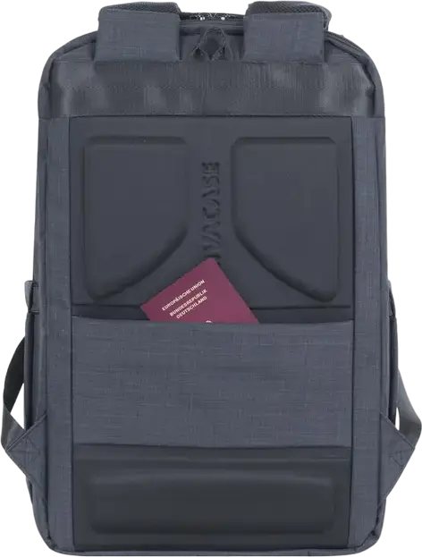 RivaCase Biscayne 8365 Laptop Backpack for 17.3" Laptops and 10.5" Tablets, Water-resistant Polyester, 25L, Gaming Accessory Section, Black