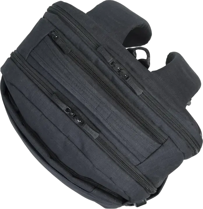 RivaCase Biscayne 8365 Laptop Backpack for 17.3" Laptops and 10.5" Tablets, Water-resistant Polyester, 25L, Gaming Accessory Section, Black