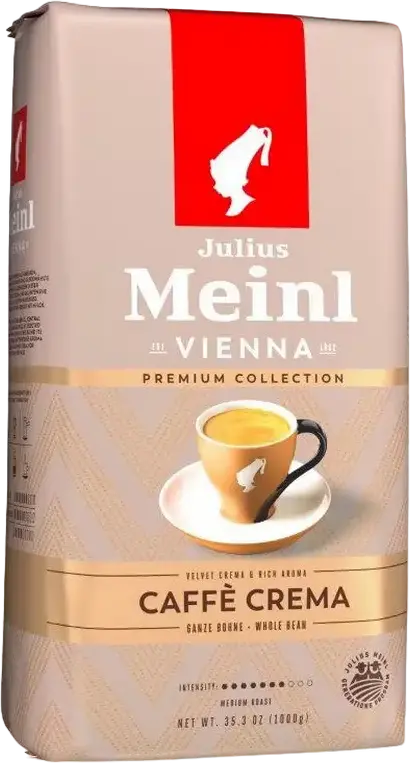 Julius Meinl Premium Collection Caffe Crema Whole Bean Coffee, Medium Roast, Arabica & Robusta Blend, UTZ Certified, 1 kg