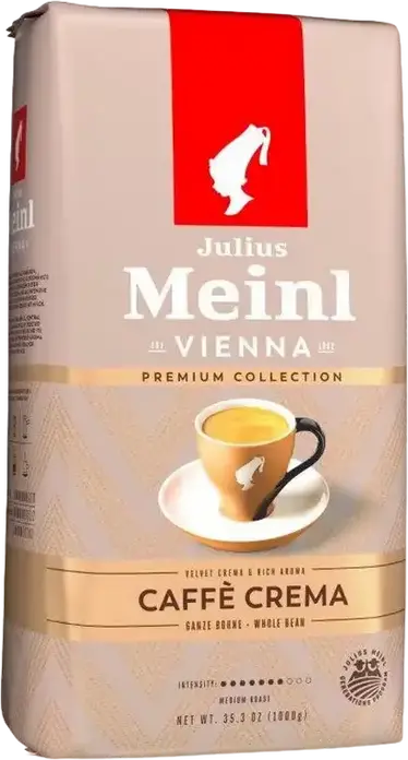 Julius Meinl Premium Collection Caffe Crema Whole Bean Coffee, Medium Roast, Arabica & Robusta Blend, UTZ Certified, 1 kg