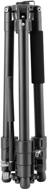 Vanguard VESTA GO 234AV10 Aluminum Travel Tripod with VEO PV-10 Fluid Video Head, QS-55P Arca-standard Plate, 150.9cm Max Height, 5kg Load, Black
