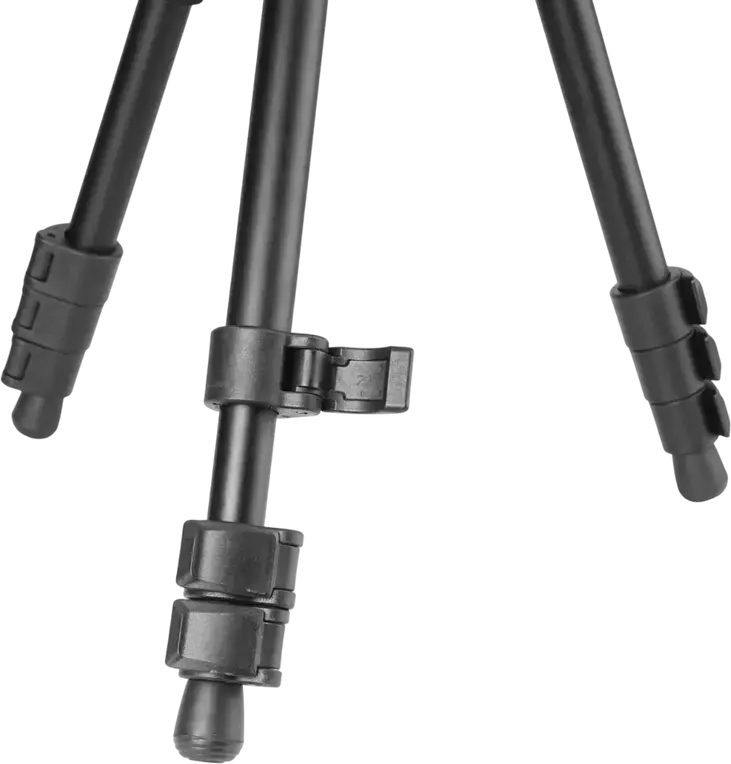 Vanguard VESTA GO 234AV10 Aluminum Travel Tripod with VEO PV-10 Fluid Video Head, QS-55P Arca-standard Plate, 150.9cm Max Height, 5kg Load, Black