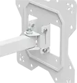 Кронштейн настенный KIVI Motion-223W с наклоном и поворотом для экранов 23-43 дюйма, белый, нагрузка до 30 кг, VESA 100x100 200x200, наклон +3/-10, поворот 90