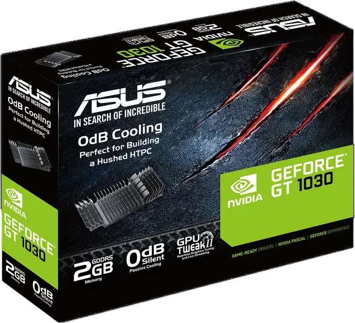 Placă Video ASUS GeForce GT 1030 GT1030-SL-2G-BRK, 2GB GDDR5, Răcire Pasivă 0dB Silent, Low Profile, HDMI 2.0b, DVI-D, PCI Express 3.0