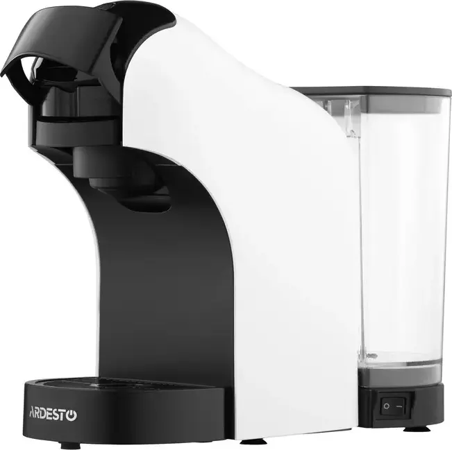 Ardesto YCM-CNDE 3-in-1 Capsule Coffee Maker, 1400W, 20 Bar Italian Pump, Compatible with Nespresso, Dolce Gusto and Ground Coffee, 0.9L Tank, White