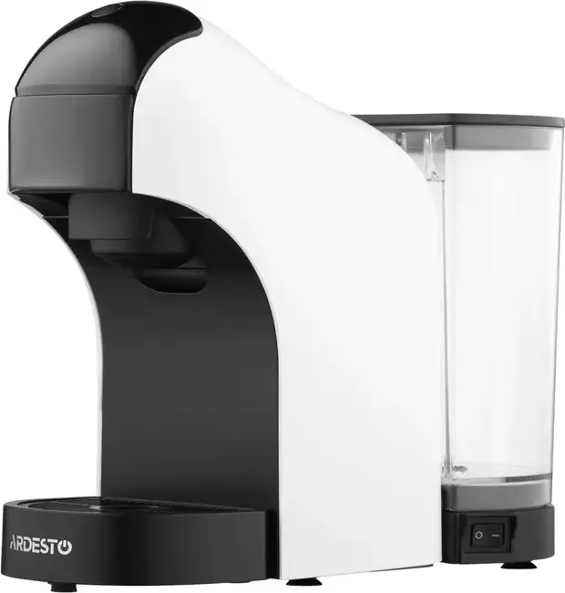 Ardesto YCM-CNDE 3-in-1 Capsule Coffee Maker, 1400W, 20 Bar Italian Pump, Compatible with Nespresso, Dolce Gusto and Ground Coffee, 0.9L Tank, White