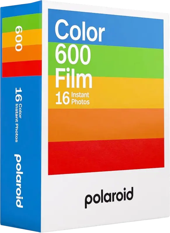 Film Instant Polaroid Color 600, ISO 640, Finisaj Lucios, Bordura Albă Clasică, Suprafață Imagine 79 x 79 mm, pentru Camere 600-series și i-Type, Pack Dublu