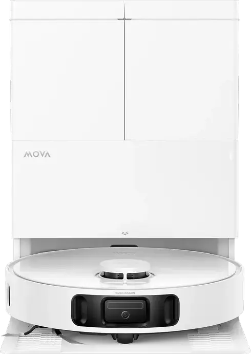 Mova E50 Pro Ultra Robot Vacuum and Mop, 30000 Pa Suction, LDS 360 Navigation, Hot Water Mop Washing, MaxiReach Edge Cleaning, HEPA Filter, White