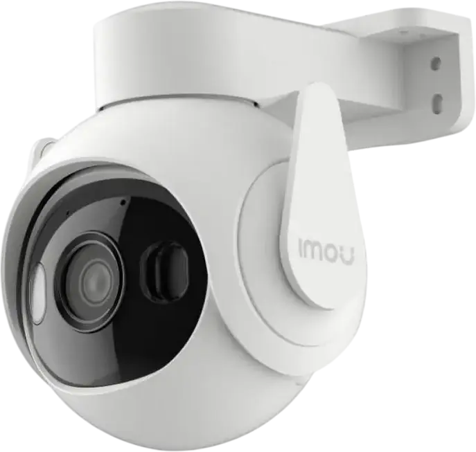 IMOU Cruiser 2 5MP Outdoor Security Camera, 2880x1620 Resolution, Pan/Tilt, IP66 Weatherproof, Night Vision 30m, Two-Way Audio, Human & Vehicle Detection, White