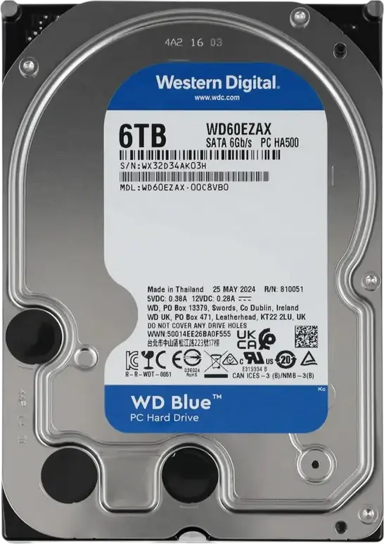 Unitate HDD Western Digital WD Blue, 3.5", 6 TB <WD60EZAX>