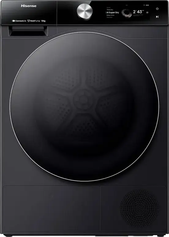 Uscător de rufe Hisense DH7S107BB, 10kg, Negru
